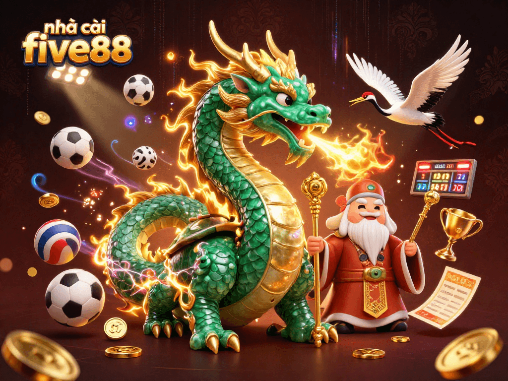 Experience gameplay excitement with nhà cái five88 featuring dynamic characters and sports elements in a captivating scene.