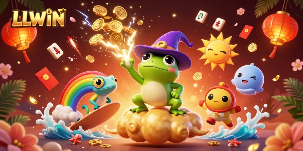 LLWIN engages players with thrilling gaming experiences featuring vibrant characters and casino elements.