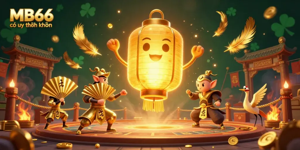 Experience the thrilling world of MB66 có uy tín không through this vibrant casino illustration.