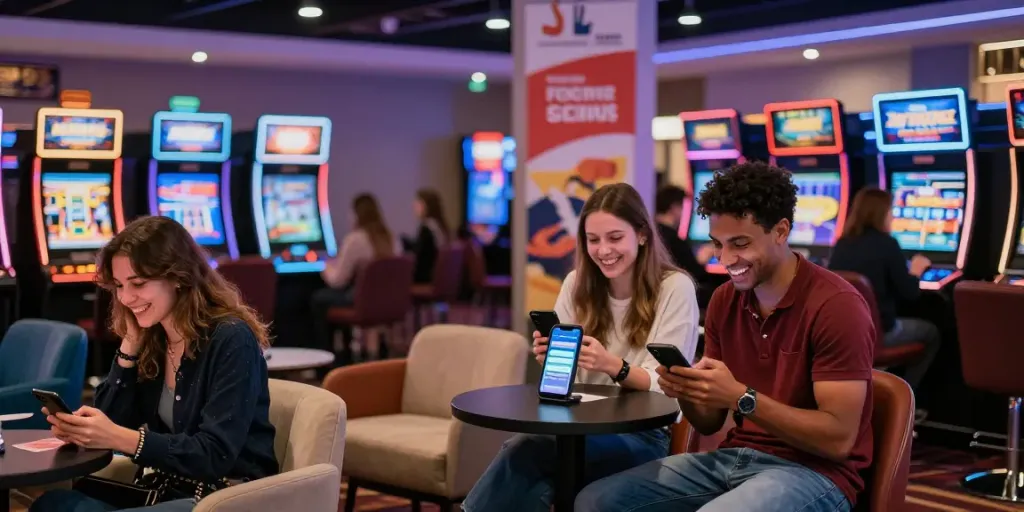 Schnelle Anmeldung beim Casino in Belgien mit jungen Spielern, die ihr Konto schnell über das Smartphone erstellen.