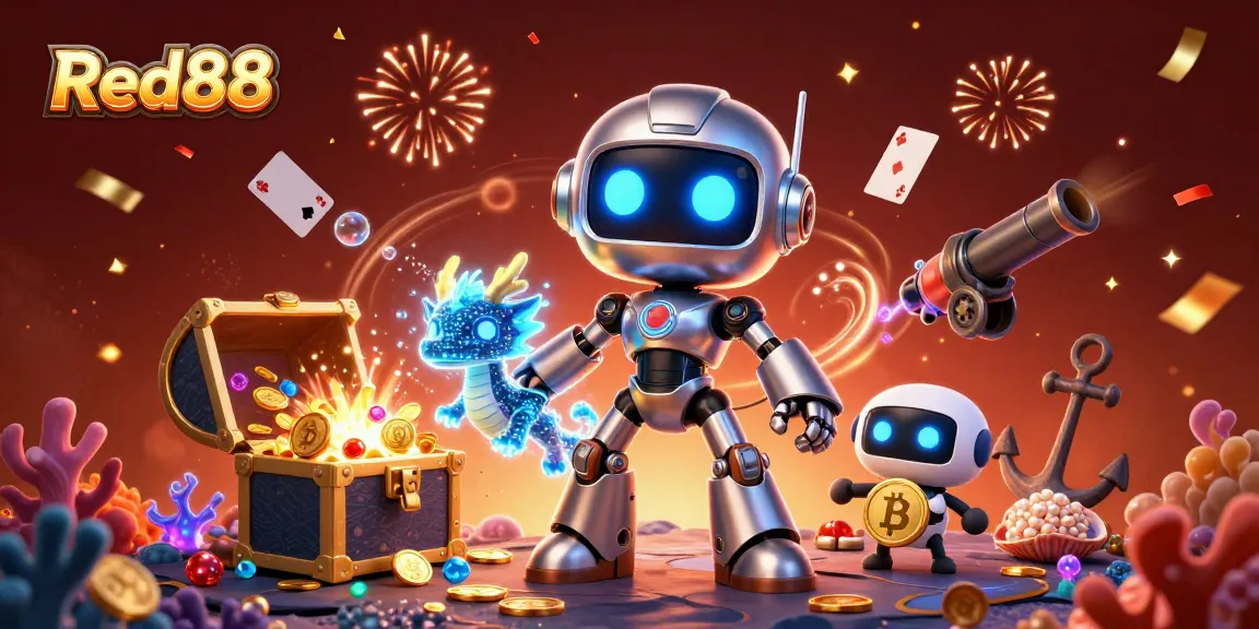 Play exciting games at Red88 and discover thrilling underwater treasures with vibrant casino visuals.