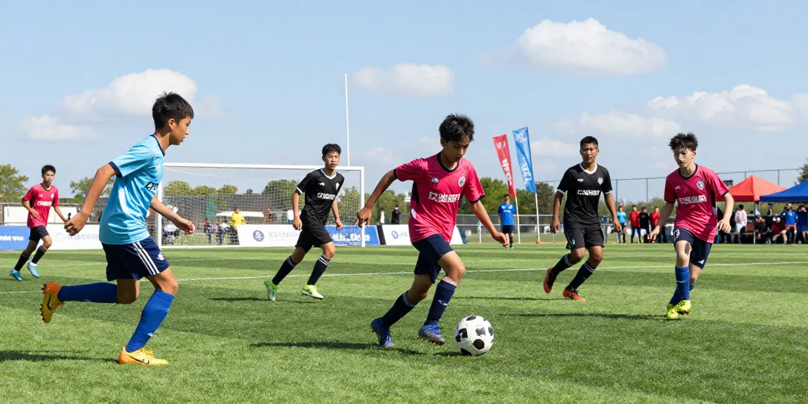 Fußball online kaufen: Junge Spieler im Wettkampf mit hochwertigen Mantom Bällen auf dem Spielfeld.