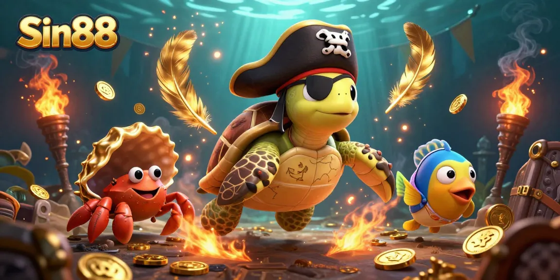 Experience thrilling underwater adventures with Sin88's vibrant casino games and engaging characters.