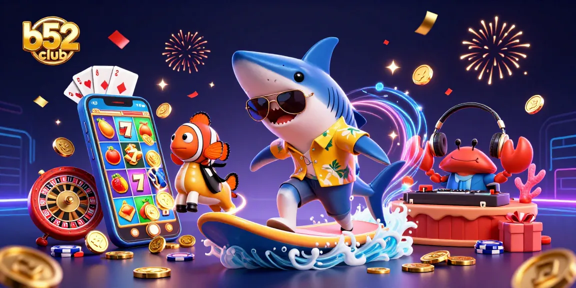 Bettors at b52club immerse in colorful slot games with vibrant graphics and dynamic elements