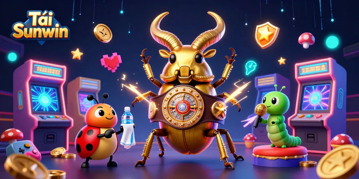 Tải Sunwin as a new experience in online gambling, showcasing a vibrant casino gaming scene with animated characters.