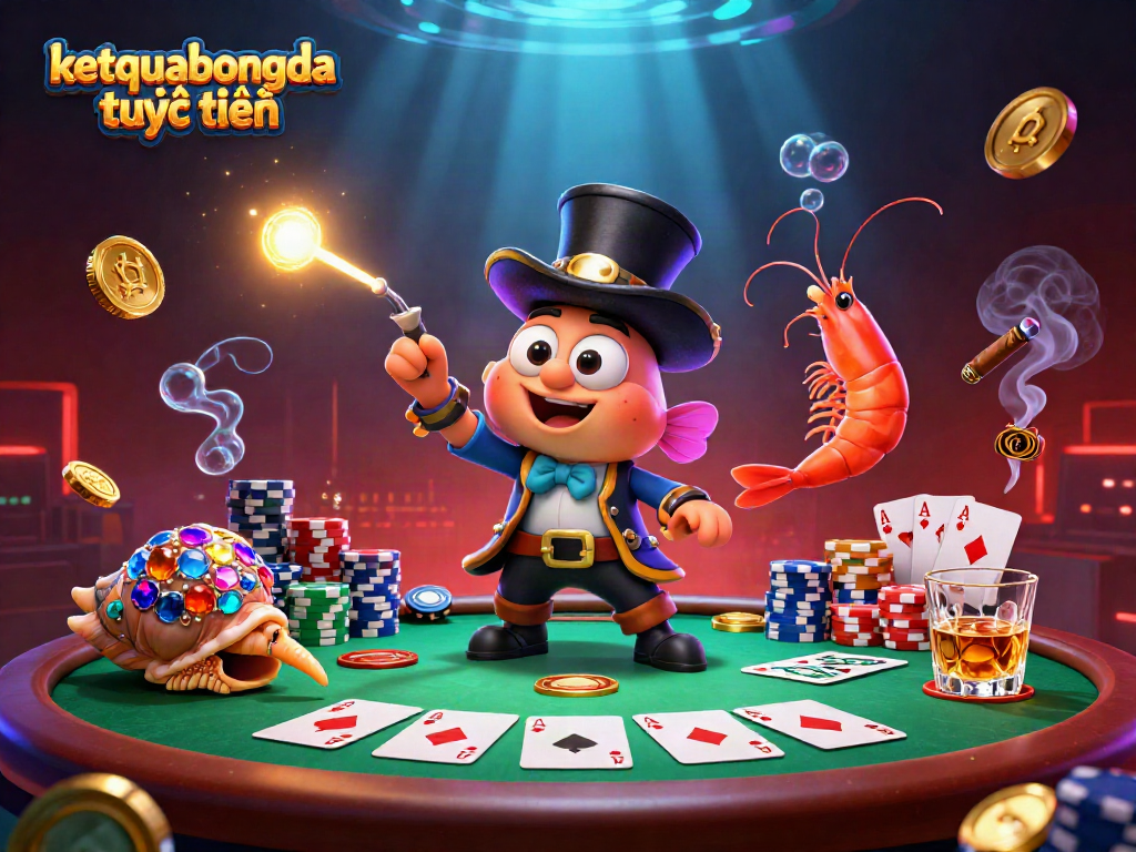 Engage with ketquabongda trực tuyến featuring animated sea creatures in a vibrant casino setting.