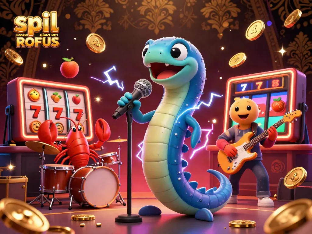 Experience the thrill of spil casino uden om ROFUS with an electric eel DJ, friends, and slot excitement!