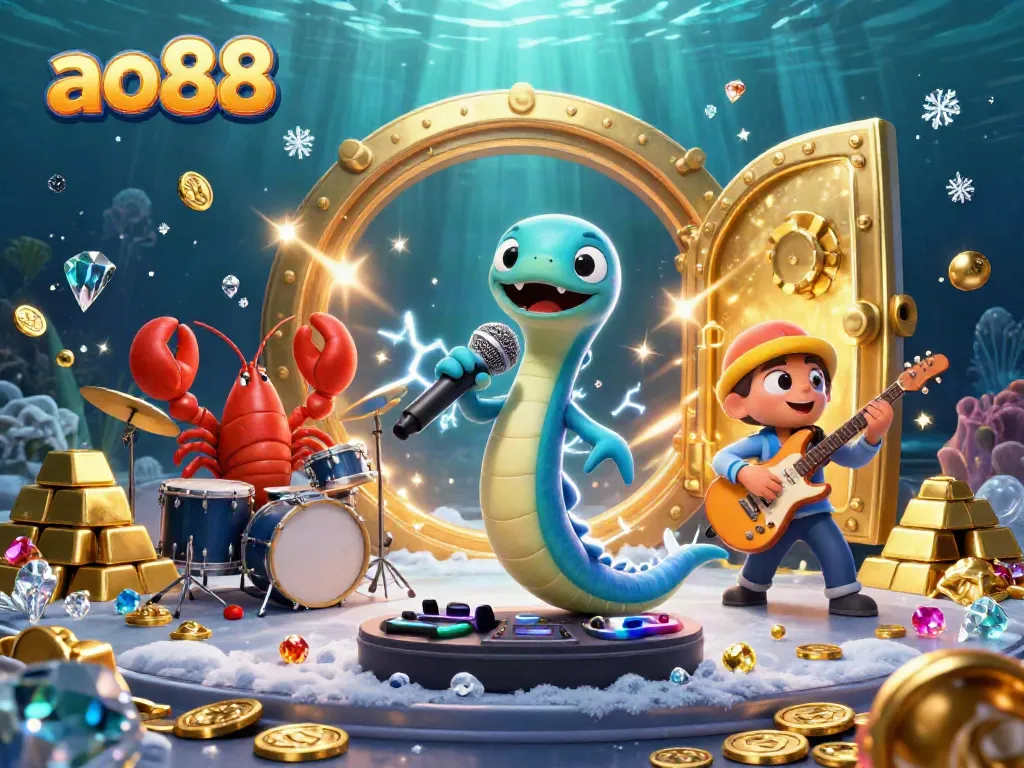 Engage in thrilling gaming adventures at ao88 with vibrant 3D fantasy characters in a casino setting.