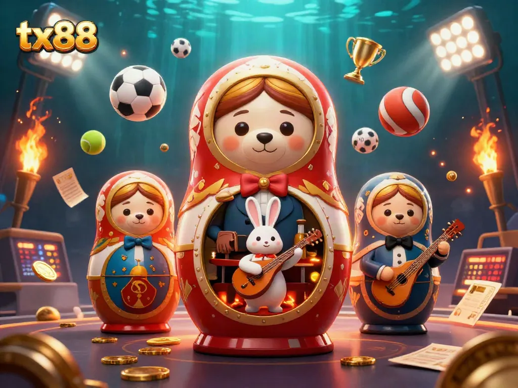 Engage with tx88's thrilling betting experience in a vibrant gaming atmosphere with dynamic sports elements.