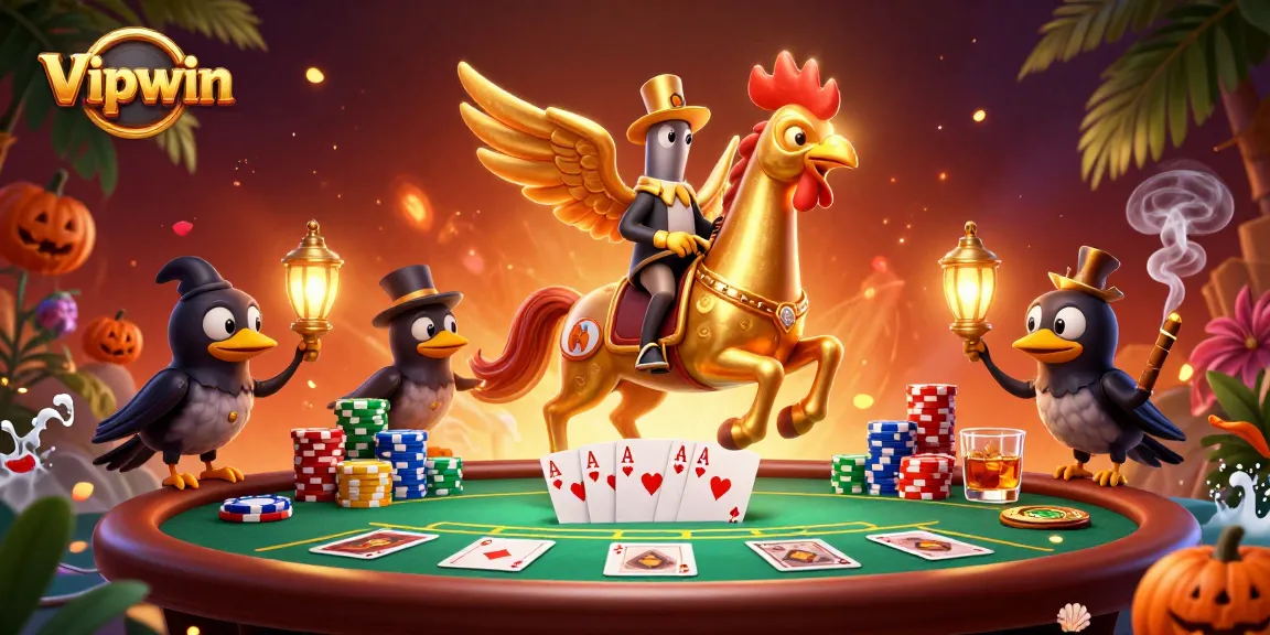 Experience the excitement of Vipwin at its peak in this vibrant casino illustration.