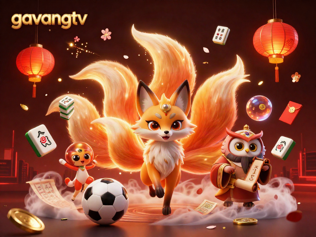 Experience the thrill of sports betting with gavangtv in this vibrant 3D illustration.
