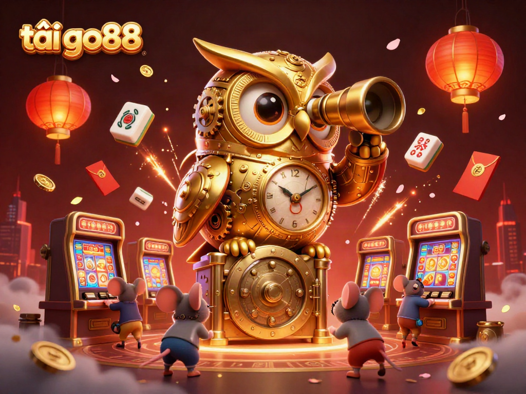 Experience the excitement of tải go88 with a vibrant 3D casino scene featuring dynamic characters and game elements.