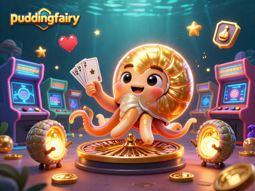 Experience thrilling gameplay at puddingfairy with stunning 3D characters and vibrant casino elements.