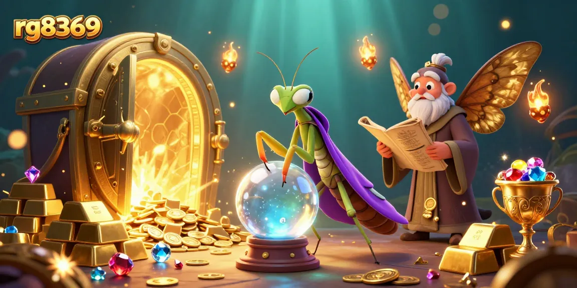 Experience thrilling wins at rg8369 with a 3D fantasy illustration of fortune tellers and treasures.