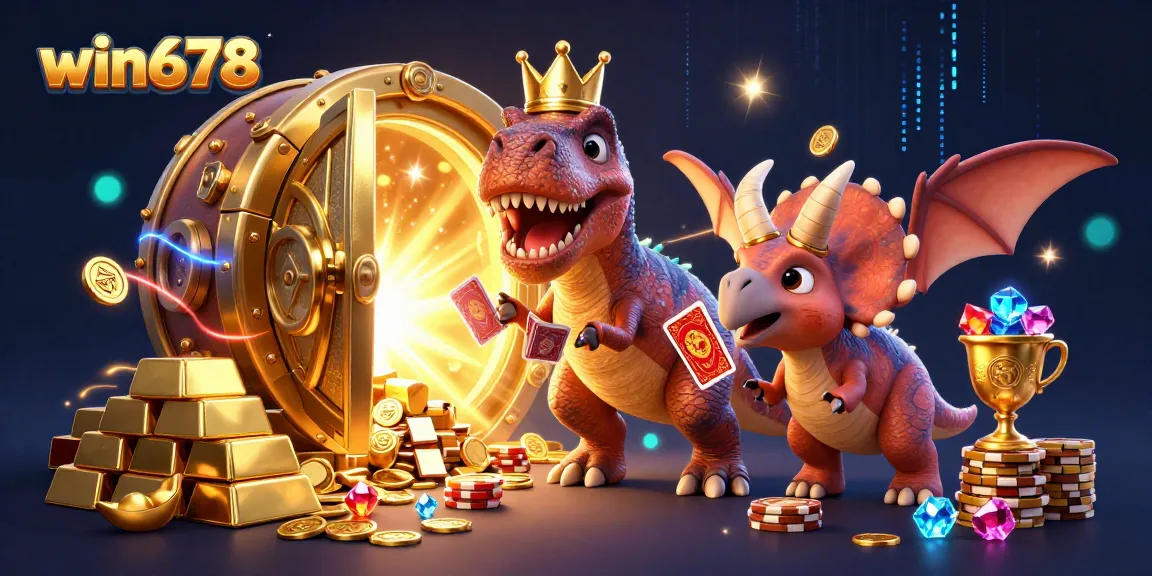 Spin the reels and win678 with animated characters in a vibrant digital casino scene.